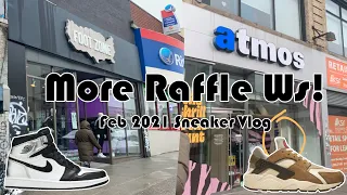 Raffle Ws Keep Coming NYC Pickup Vlog - Feb 2021 Silver Toe AJ1 Stussy x Air Huarache Review