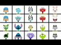 My Sprunki OC: Pocoyo vs Gumball vs Bluey vs Lightning Mc Queen vs Rabbid vs Gummy Bear vs Stitch...