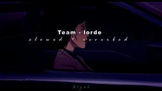 Team Lorde 𝙨𝙡𝙤𝙬𝙚𝙙 𝙧𝙚𝙫𝙚𝙧𝙗 