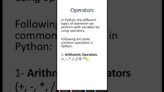 - Operators in Python Python Tutorial Praveen Kumar