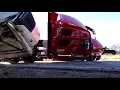 18 Wheeler Wrecked Out Laying On Its Side