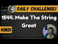 1544 Make The String Great leetcode daily challenge leetcode DSA shashwat tiwari