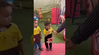 اللمسه الحلوه واللمسه الوحشه التنفيذ العملى لنشاط توعية للأطفال 