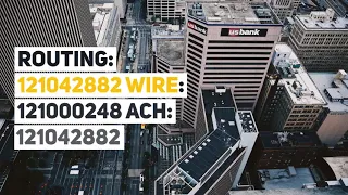for Direct or Wire Transfer USA