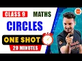 Circles Complete one shot in 20 Mins Class 9 Maths CBSE 2024