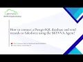 How to connect a PostgreSQL database and send records to Salesforce using the SKYVVA Agent
