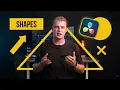 How to create costum shapes in DaVinci Resolve and animate them