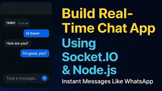 Full-Stack Real-Time Chat Application React Node js Socket MySQL Complete Project Tutorial