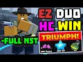 DUO Hardcore Triumph with No Special Towers Full Guide TDS Tower Defense Simulator