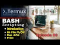 Bash Scripting How To Create Own Termux Script Episode 03 SL Android