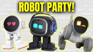emo rux and loona finally meet ai desktop robots update