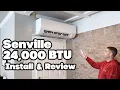 Lagu Senville Aura 24000BTU Mini Split AC / Inverter Heat Pump Install and Review!