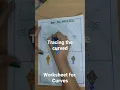 worksheet for curved ll Tracing the curved line