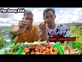 Lagu DI TONTON BANYAK ORANG || MUKBANG KEPALA AYAM SAMBAL RICA+LALAPAN KENCUR+SIRIH CINA