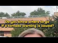 Do you know where to go if a tornado warning is issued