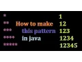 Java program to print patterns of numbers and stars