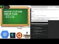 NGINX Web Server Custom Error Page on Ubuntu VM Hosted on Google Cloud