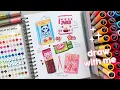 Download Lagu 🍰 drawing japanese snacks 🍡 trying arrtx 72 acrylic markers 🎀 unboxing, swatching🍓