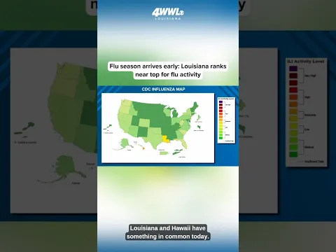 Flu season arrives early: Louisiana ranks near top for flu activity