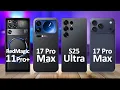 Lagu RedMagic 11 Pro Plus VS Xiaomi 17 Pro Max VS Samsung S25 Ultra VS iPhone 17 Pro Max