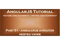 AngularJS ui router nested views