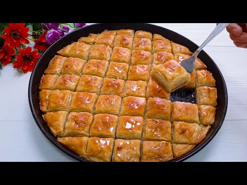 Turkish baklava Even children wake up from this aroma With all the secrets