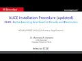 Alice Installation Procedure updated from fall 2020