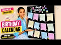 Birt ay Calendar School Project Easy DIY Project That Teachers Will Love