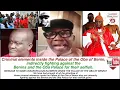 Lagu Criminal inside Palace of the Oba of Benin, indirectly fighting against Benins and the Oba Palace