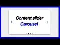 Episode 1 Carousel slider control with navigation and controls testimonial slider content slider