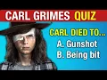 Are you a TRUE Walking Dead fan - Do the Carl Quiz