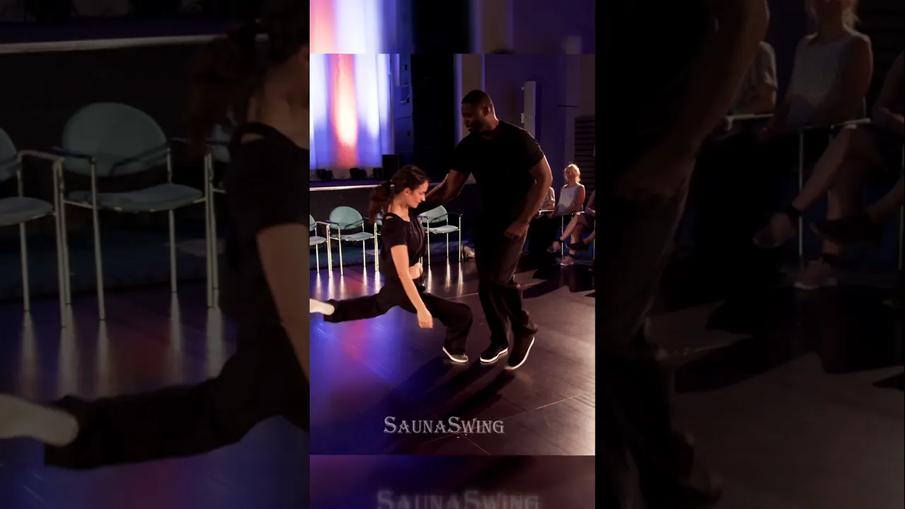 This ending trick feels like you're floating 😍 #improv #westcoastswing