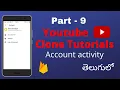 Youtube clone - Account activity in android app andra developer