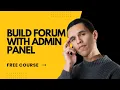 Create a Full Forum in PHP - Step-by-Step Course