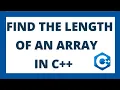 How to find length of array in c Easiest way using sizeof operator