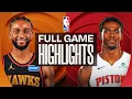 HAWKS at PISTONS FULL GAME HIGHLIGHTS March 25 2026