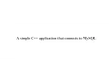 A simple c application that connects to MySQL database