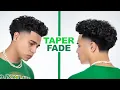 CURLY TAPER FADE HAIRCUT TUTORIAL