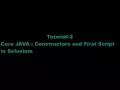 Tutorial 2 Core Java - Constructors and Simple Program in Selenium