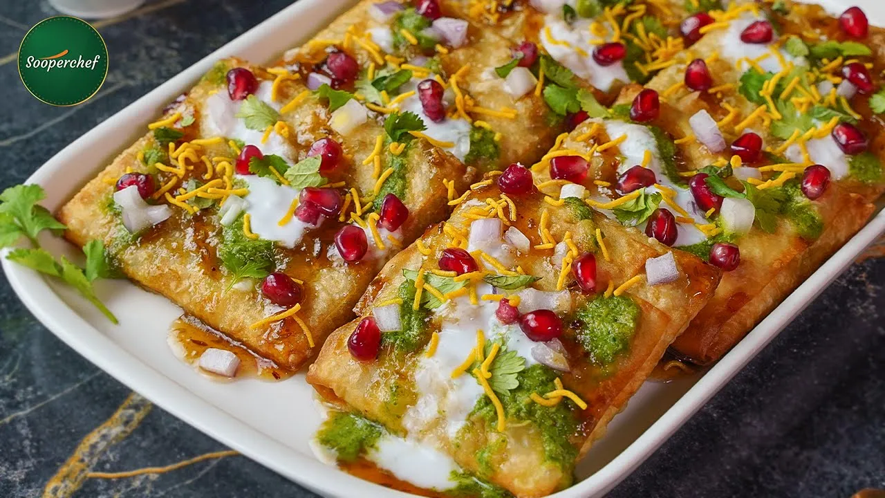 Mini Box Samosa Chaat Recipe By SooperChef   Iftar Special