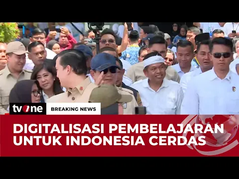 Presiden Prabowo Tinjau KBM di SMPN 4 Bekasi
