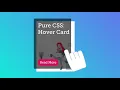 Pure CSS Hover Card Effect
