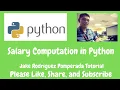Salary Computation in Python
