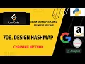 Design HashMap Leetcode - 706 Easy Amazon Oracle Google