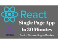 React Single-Page App in 30 Minutes Part 1 Connecting to Routes