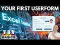 How To Create Your First Excel Userform In Excel Step By Step Training