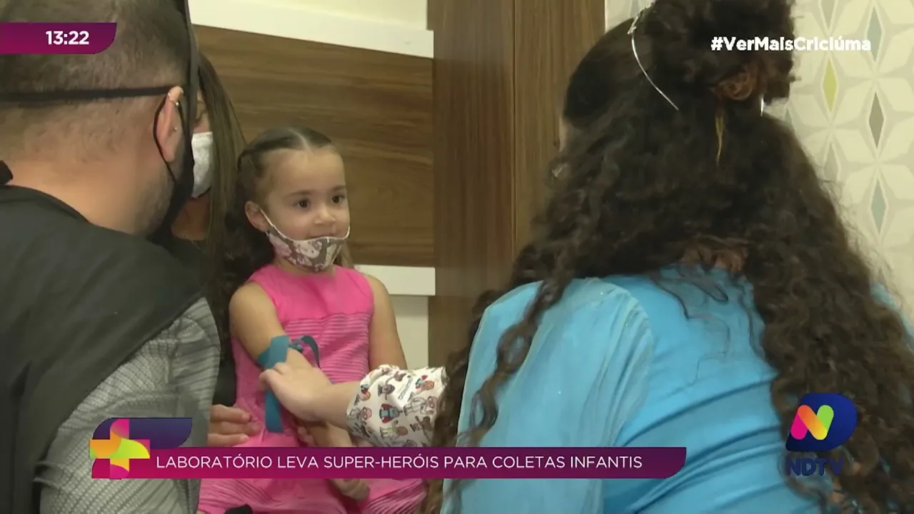 Laboratório de Criciúma leva super-heróis para coletas infantis