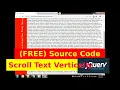 Scroll Text with Scroll Bar - Jquery Source Code