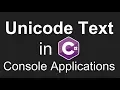 How to print Unicode text on console window using C