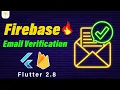 Flutter Tutorial - Verify Email Firebase Authentication 2022 Email And Password